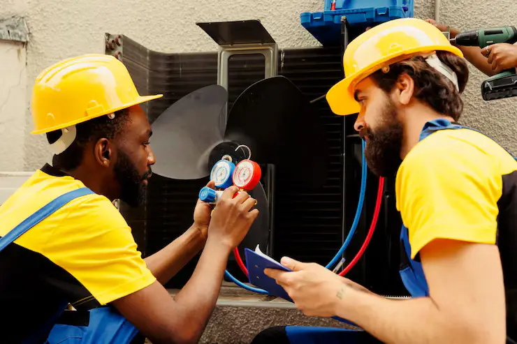 HVAC duct inspection in Sacramento home